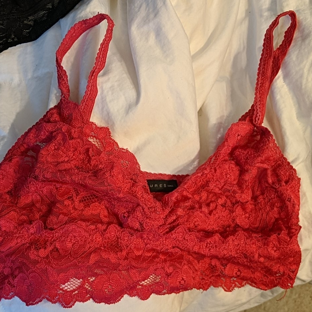 Dark pink bralette